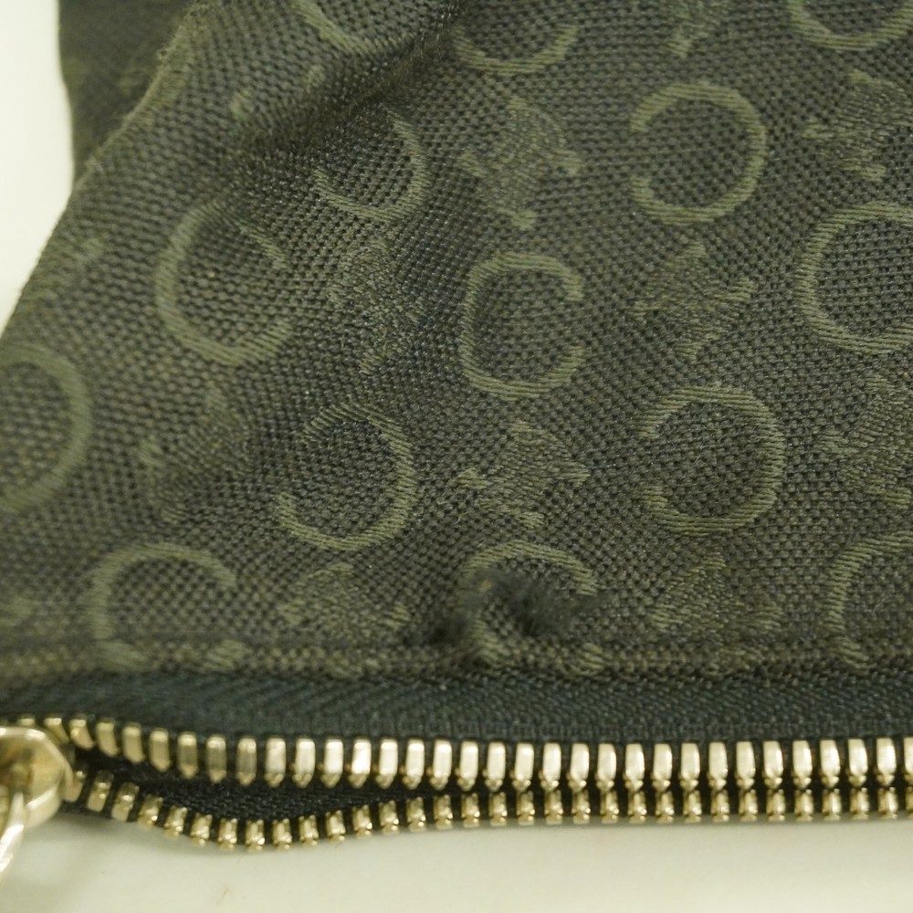 Celine Black Canvas Handbag Macadam C - Picture 9 of 10